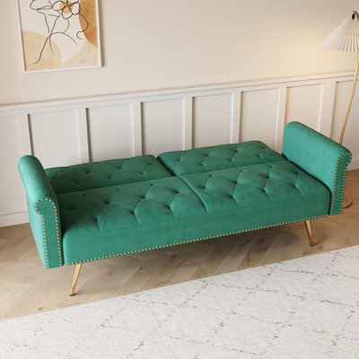 Green Velvet Sofa Bed Luxury Living Room Sofa Sofa With Bed
