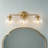 3 - Light Glass Globe Vanity Wall Light