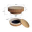 Table basse ronde ronde avec rangement Table d'appoint moderne en placage de bois massif pour table de salon, chambre à coucher, appartement ou bureau-1281664691-1281664688