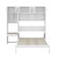 Grand lit escamotable mural avec bureau, armoire supérieure et tablettes-386891148-386891150