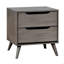 Chevet 2 tiroirs mid-century Ian-121431245