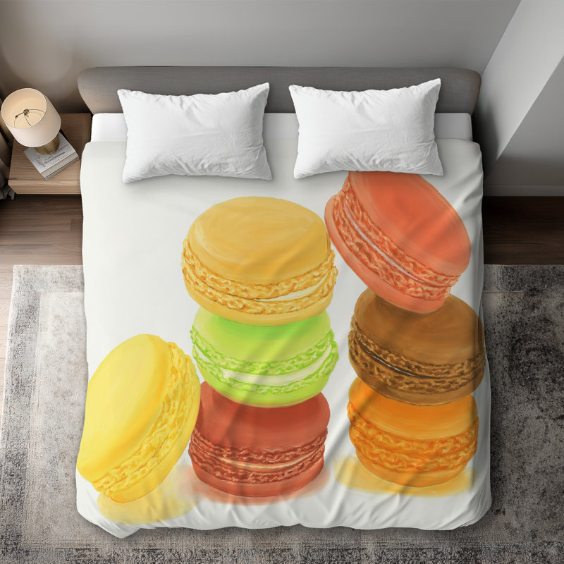 Delicious Macaroons Duvet Cover - Kitchen Hyperrealist Decor