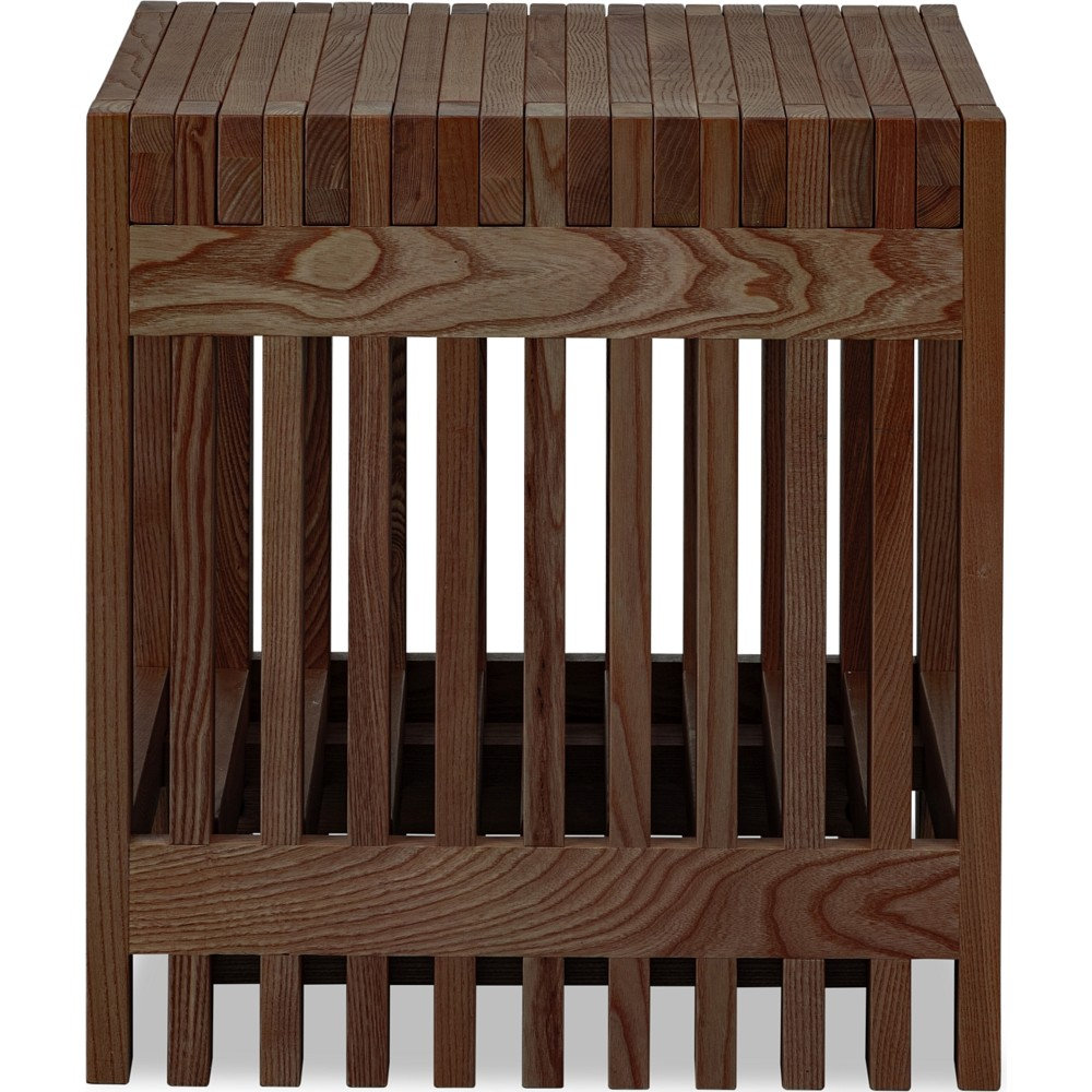 Finnian 22" End Table, Dark Brown Wood