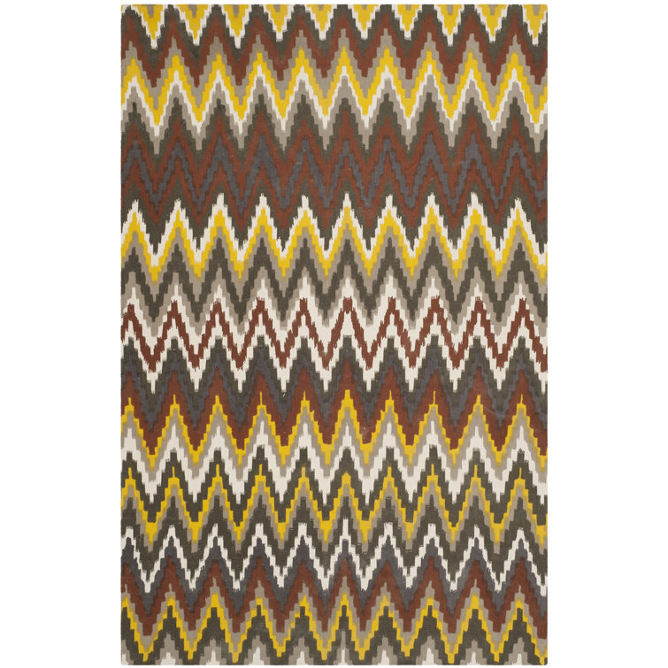 Strock Chevron Cotton Hand Woven Area Rug