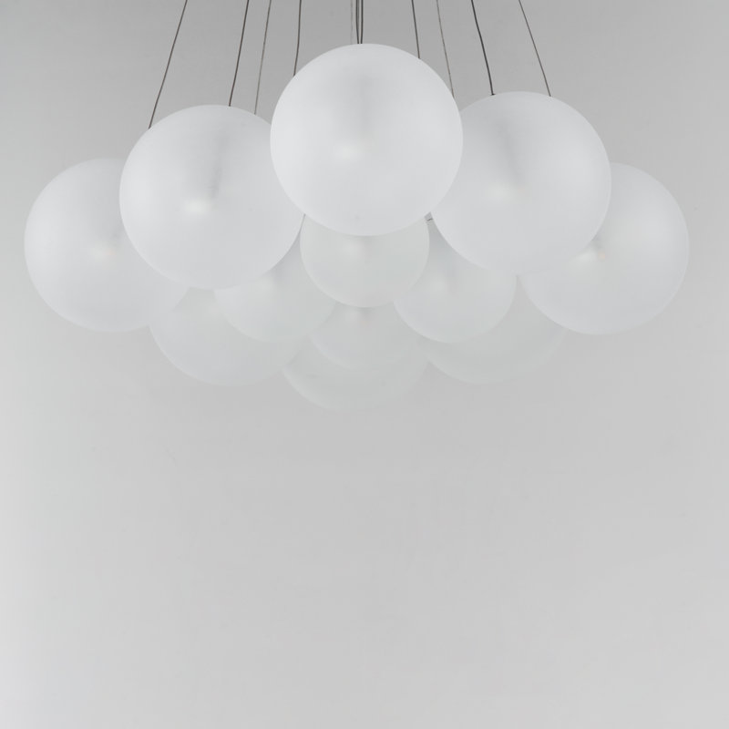 Celica 12 - Light Sphere Pendant, Satin Nickel