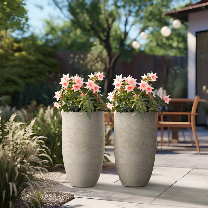 Gerasim Handmade Pot Planter, Light Gray