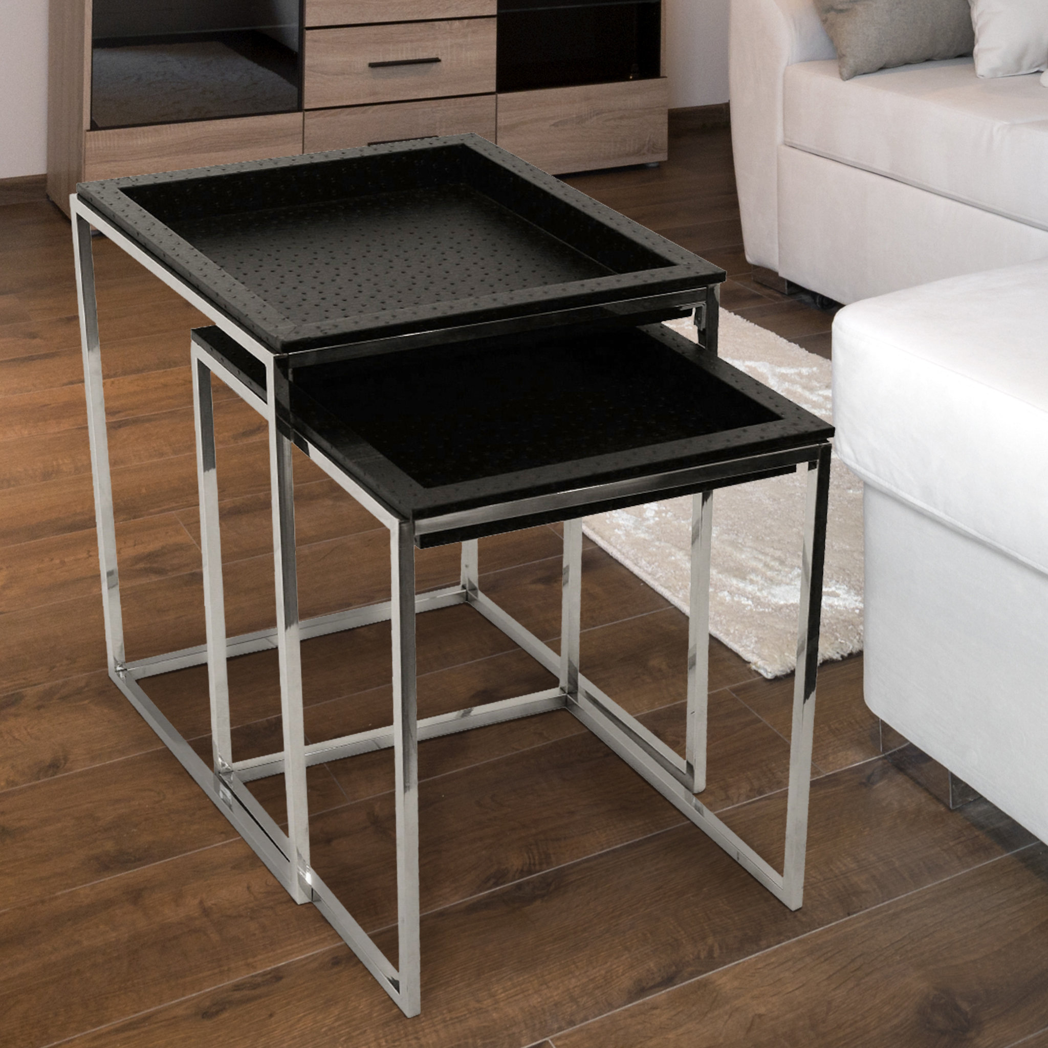 Empire Art Direct Tray Top Nesting Tables Wayfair