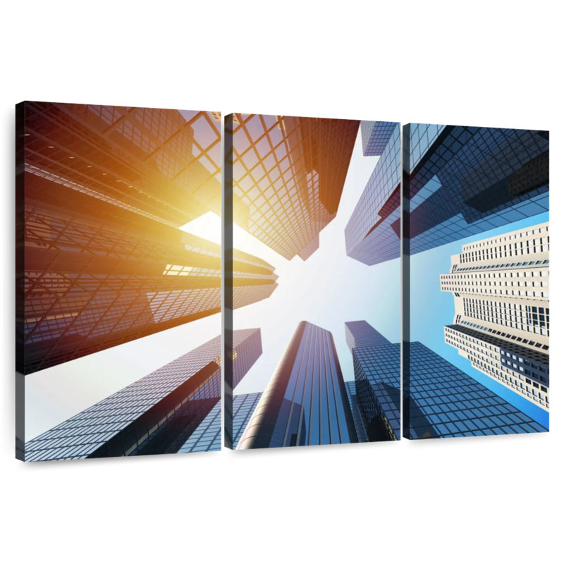 Buildings Under The Sun, 28" H x 45" W