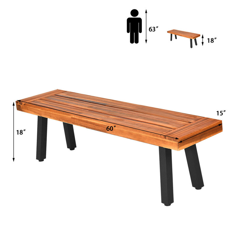 Banc de pique-nique d'extérieur Castoria
