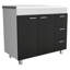 Armoire Ferretti, trois tiroirs, porte double, quatre pieds