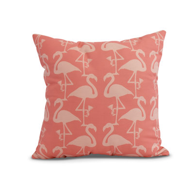 Housse et insert de coussin d'extérieur Palm Beach Flamingo Heart Martini