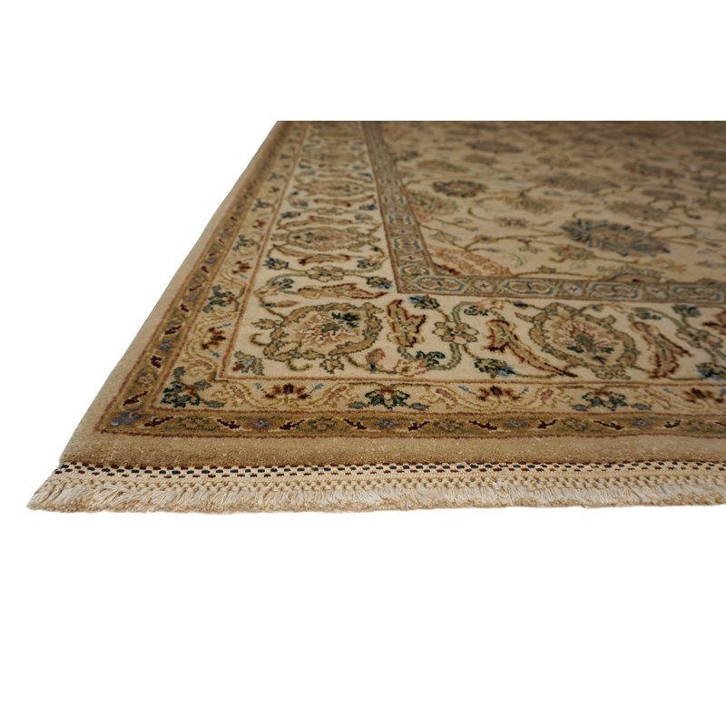 Cote D’Azure Hand Knotted Wool Area Rug, Rectangle 4' x 6'