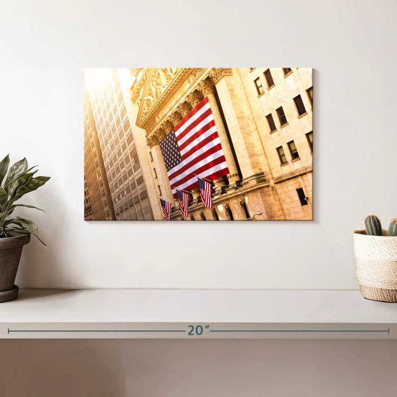 Drapeau américain de New York, H 8 po x l 12 po