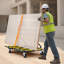 Drywall Cart Dolly 1800 lbs Load Steel Panel Dolly Handling Plywood