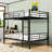 Metal Bunk Bed With Convertible Design And Safety Guardrails-2017273152-2017273155