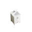 Meuble-lavabo blanc en bois 23 po avec lavabo et 2 portes, 1 tiroir, matériaux, fonction, Scratch - céramique, portes de comptoir et armoire autoportante, contreplaqué de bois massif, tiroirs, vasque-129957157
