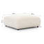 Mollis 88cm Wide Square No Pattern Pouf Ottoman-395538132