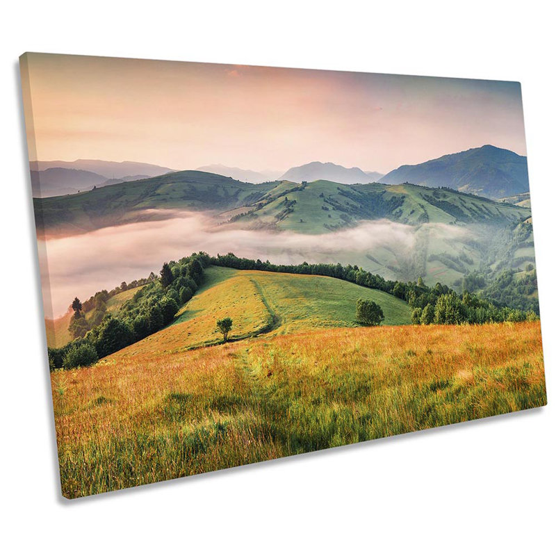 Carpathian Mountains Landscape - Wrapped Canvas Print, 91.4cm H x 137.2cm W x 4cm D