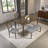 6-piece Wooden Dining Table Set With 4 Chairs And A Bench, Rectangular Kitchen Table Set For 6 People