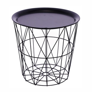 Cinambei Tray Top Frame End Table