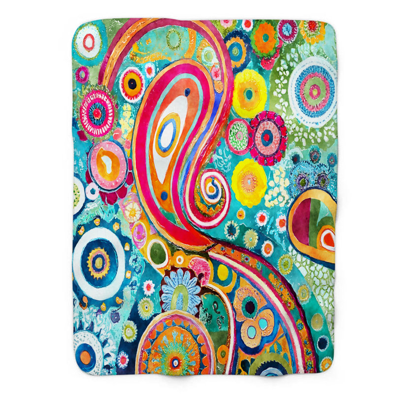 Machine Woven Throw Blanket, 60" W x 80" L