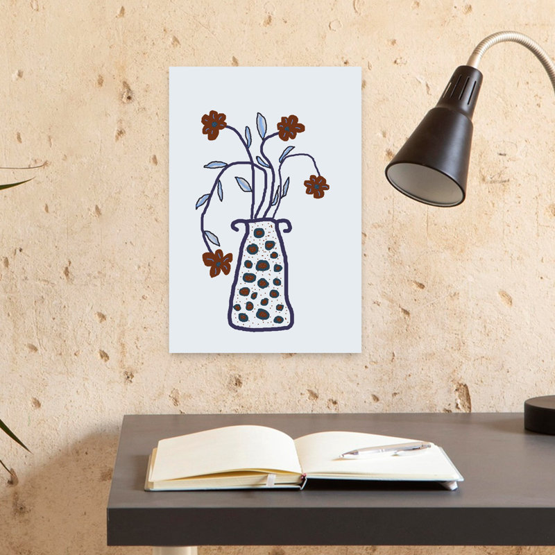 Art mural rustique moderne audacieux "The Burgundy Bouquet", H 18 po x l 12 po