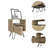 1-Shelf 1-Drawer Nightstand-1641107292