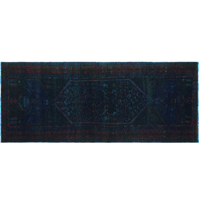 Tapis intérieur en laine de couloir 4 pi 8 po x 11 pi 9 po main one-of-kind-noué la Edyta