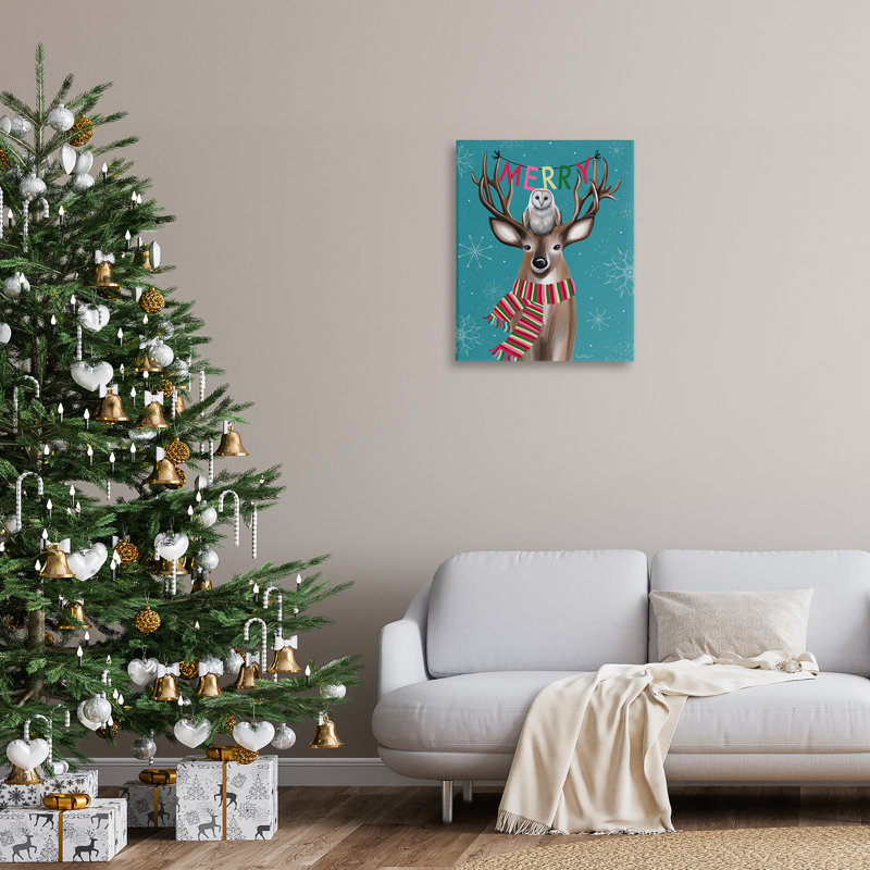 Art mural sur toile Woodland Merry Creatures par Elizabeth Tyndall, H 30 po x l 24 po