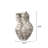 Contortion Ceramic Vase, Brown