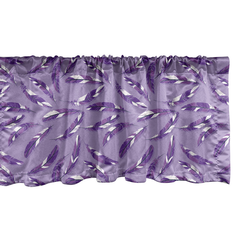 Cantonnière Ambesonne mauve foncé lilas 93503, L 54 po x L 12 po
