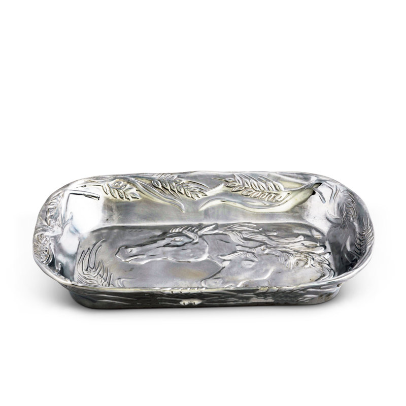 Equestrian Metal Decorative Tray