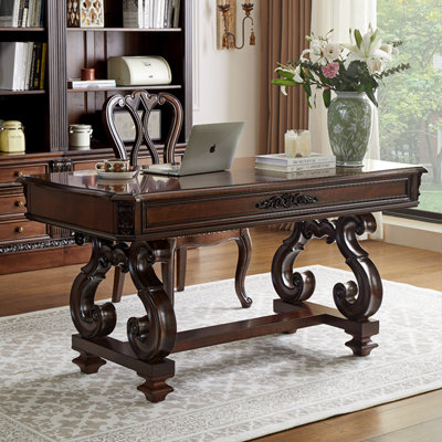 American style solid wood desk