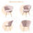 Back Velvet Accent Chair with Gold Legs, 18.5" Wide Upholstered Armchair with Padded Seat & Back – Modern Comfy Vanity Chair for Bedroom, Living Room, Makeup Room, Small Spaces-1729597700