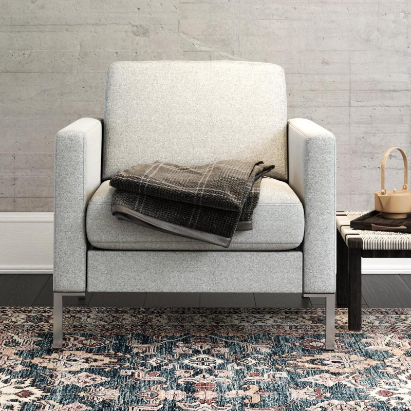 Briunna Upholstered Linen Armchair