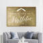 Under the Mistletoe Gold - art textuel sur toile-58868351-58868360