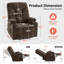Fauteuil inclinable 350 lb avec repose-pieds allongé, porte-gobelet et chargeur USB Type C-1501717563