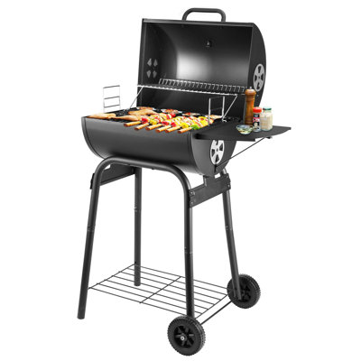 Ebern Designs 84cm W Barrel Charcoal Grill