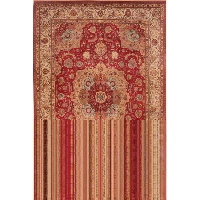 Tapis intérieur / extérieur Saneya, Rectangle 3 pi 11 po x 6 pi 7 po