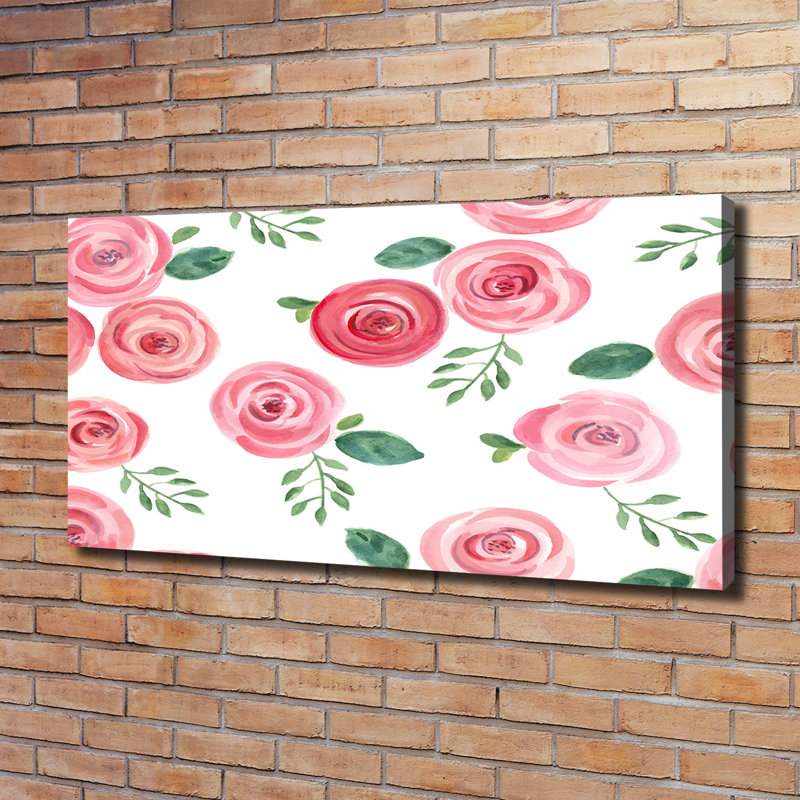 Roses 1 Piece Wrapped Canvas Wall Art