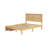 Bed with Rattan Headboard, Two Storage Drawers, Rubber Wood Bed with Enhanced Support Salts and Feet-561160252-561160386