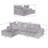 Sleeper, L-Shape Luxury Basic Sectional Sofa Oversized Sofa,Mnimalist Design,Comfy Couch-1100503034-1100503030