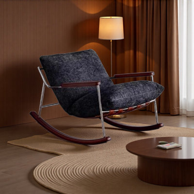 Chaise berçante moderne de luxe simple.