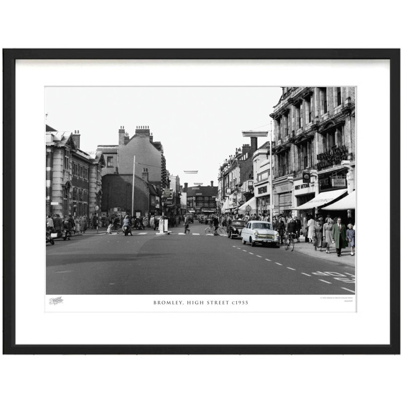Bromley, High Street C1955 by Francis Frith - Single Picture Frame Print, 45cm H x 60cm W x 2.3cm D