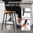 Albrecht 25"H Industrial Solid Wood Swivel Backless Counter Stools with Metal Base-1227147865