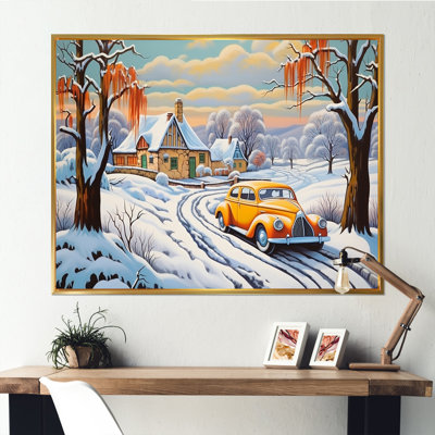 Car Charm in Winter - reproduction sur toile