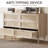 6 Drawer Dresser. 47 Inch Natural Rattan Chest of Drawer. Large Wooden Dresser with 5  Wood Legs. Farmhouse Dresser for Bedroom. Living Room. Entryway. Natural Oak