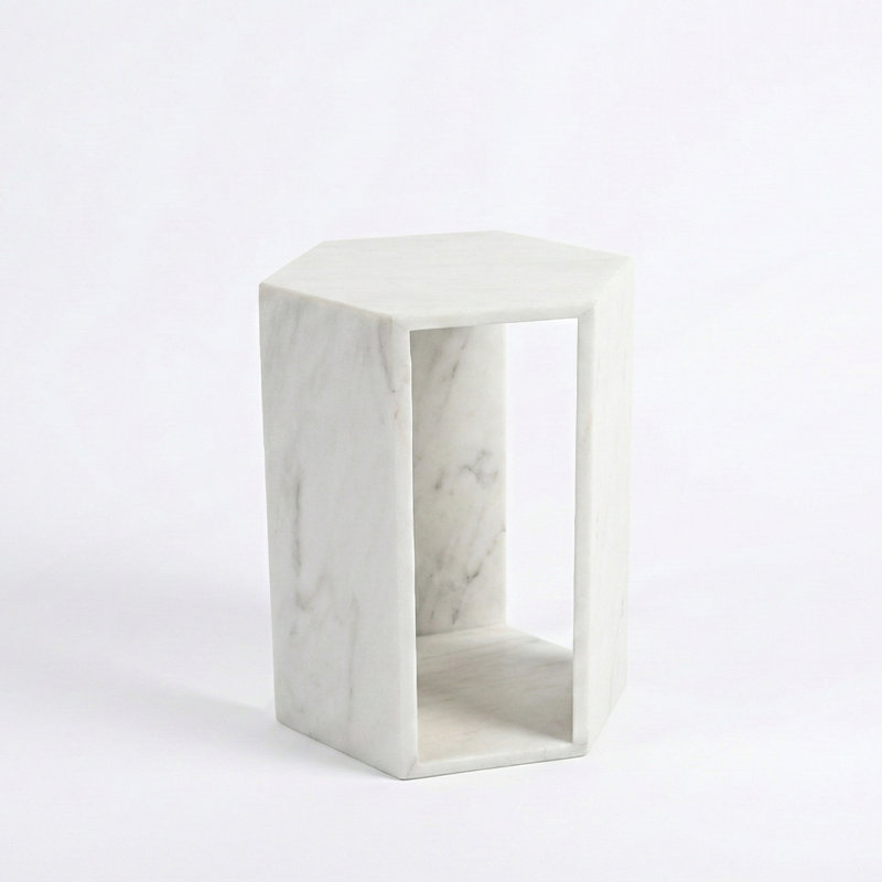 Marble Top End Table