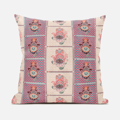 Geometric Outdoor Reversible Throw Pillow