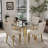 5-Piece Round Glass Dining Table Set-943463588-939838826-939838738